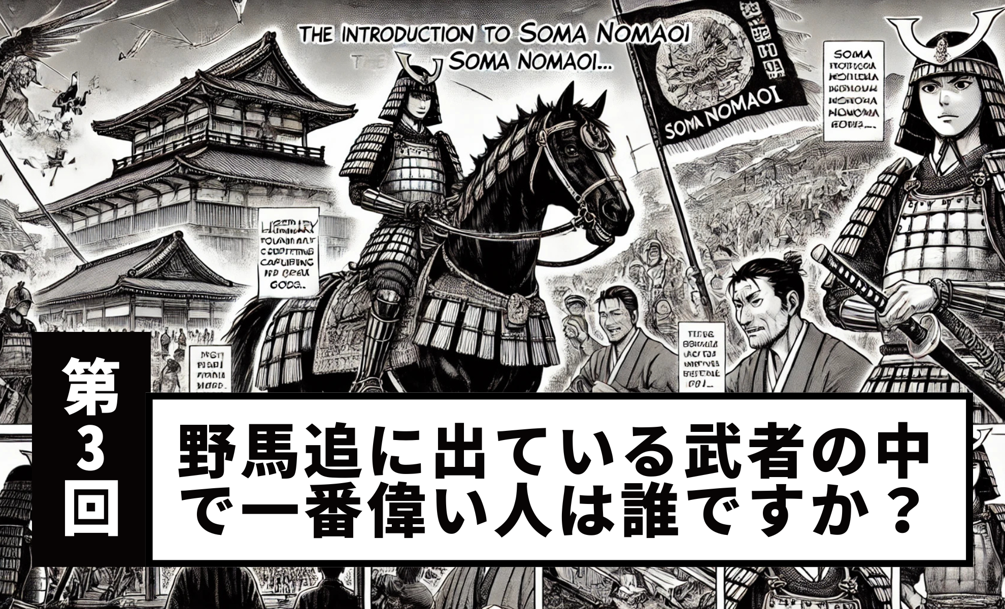 【Vol.3】Who is the highest-ranking warrior taking part in the Soma Nomaoi?