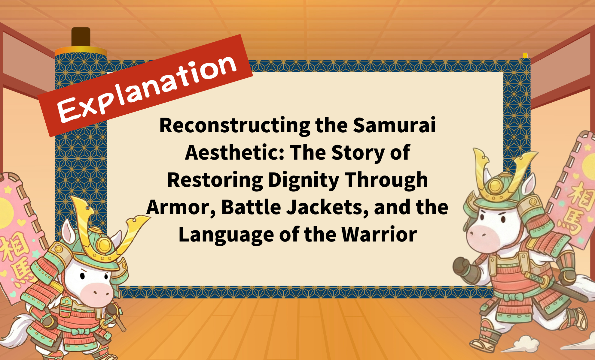 Reconstructing the Samurai Aesthetic: The Story of Restoring Dignity Through Armor, Battle Jackets, and the Language of the Warrior